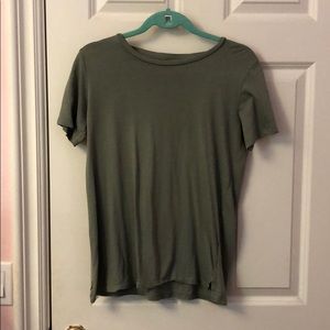 TOPSHOP GREEN OVERSIZED TEE